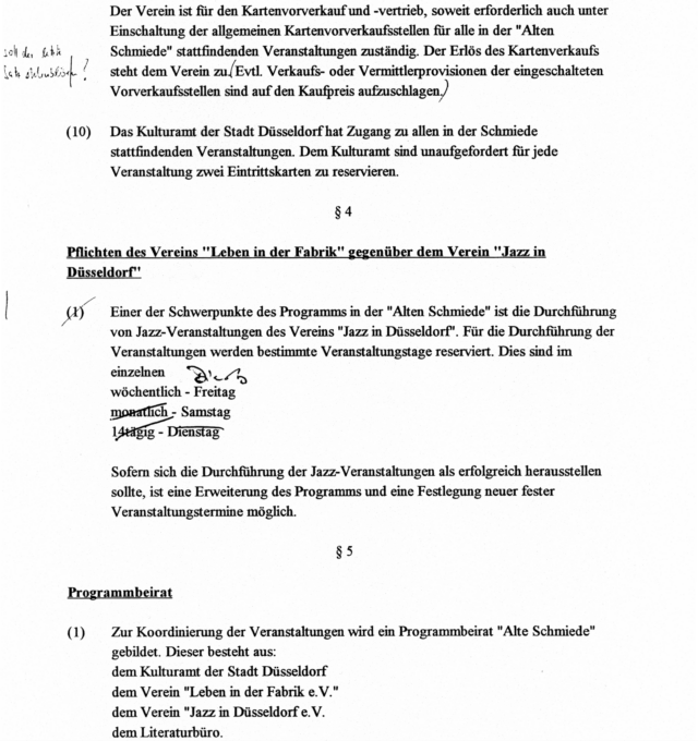 Kooperationsvertrag zwischen Kulturamt und Verein "Leben in der Fabrik", Seite 4
