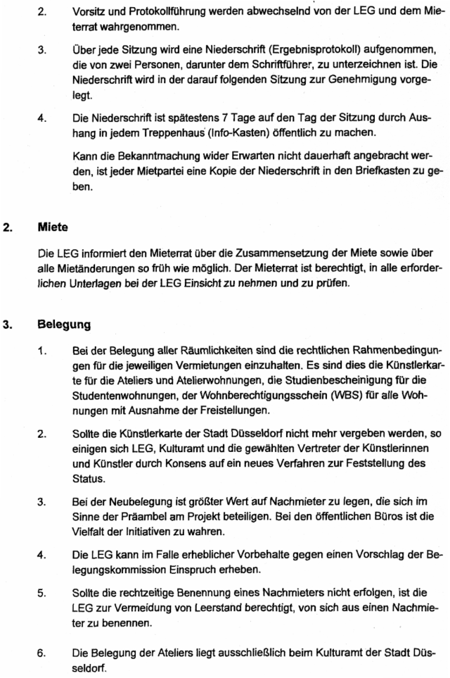 Vereinbarung über MieterInnenbeteiligung im Salzmannbau in Düsseldorf-Bilk, Seite 5